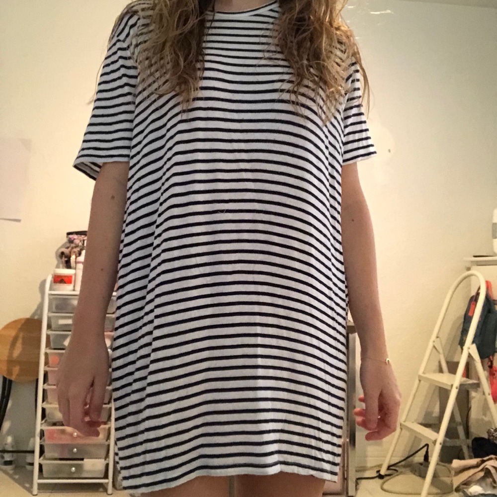 Brandy Melville Striped T-Shirt Dress
